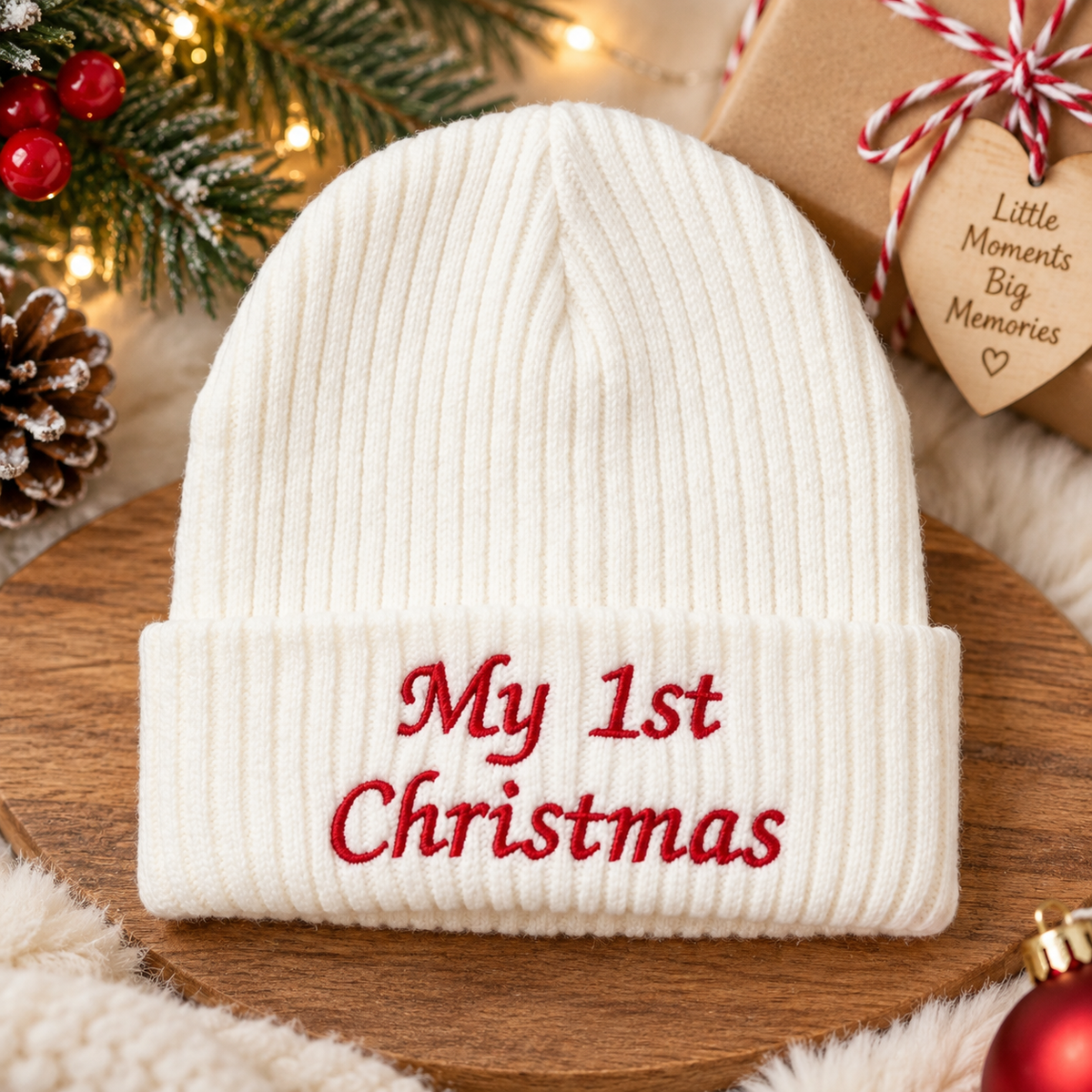 My 1st Christmas Baby Hat – Personalised Christmas Hat