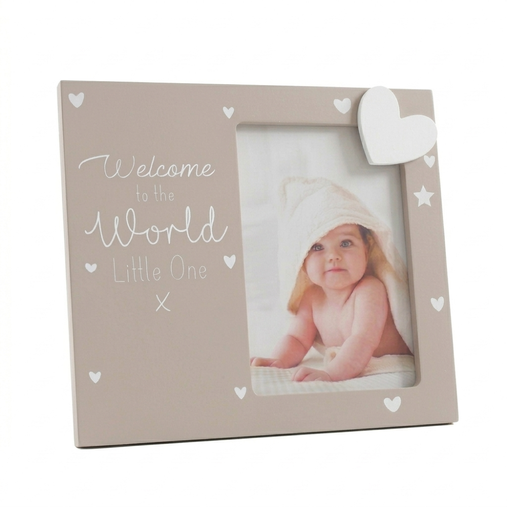 Baby Photo Frame – “Welcome to the World Little One” – Newborn Baby Gift