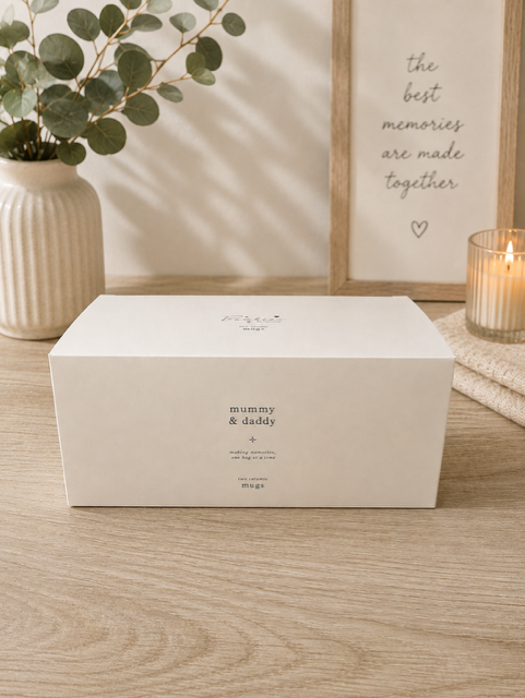 Mummy and Daddy mugs in gift box