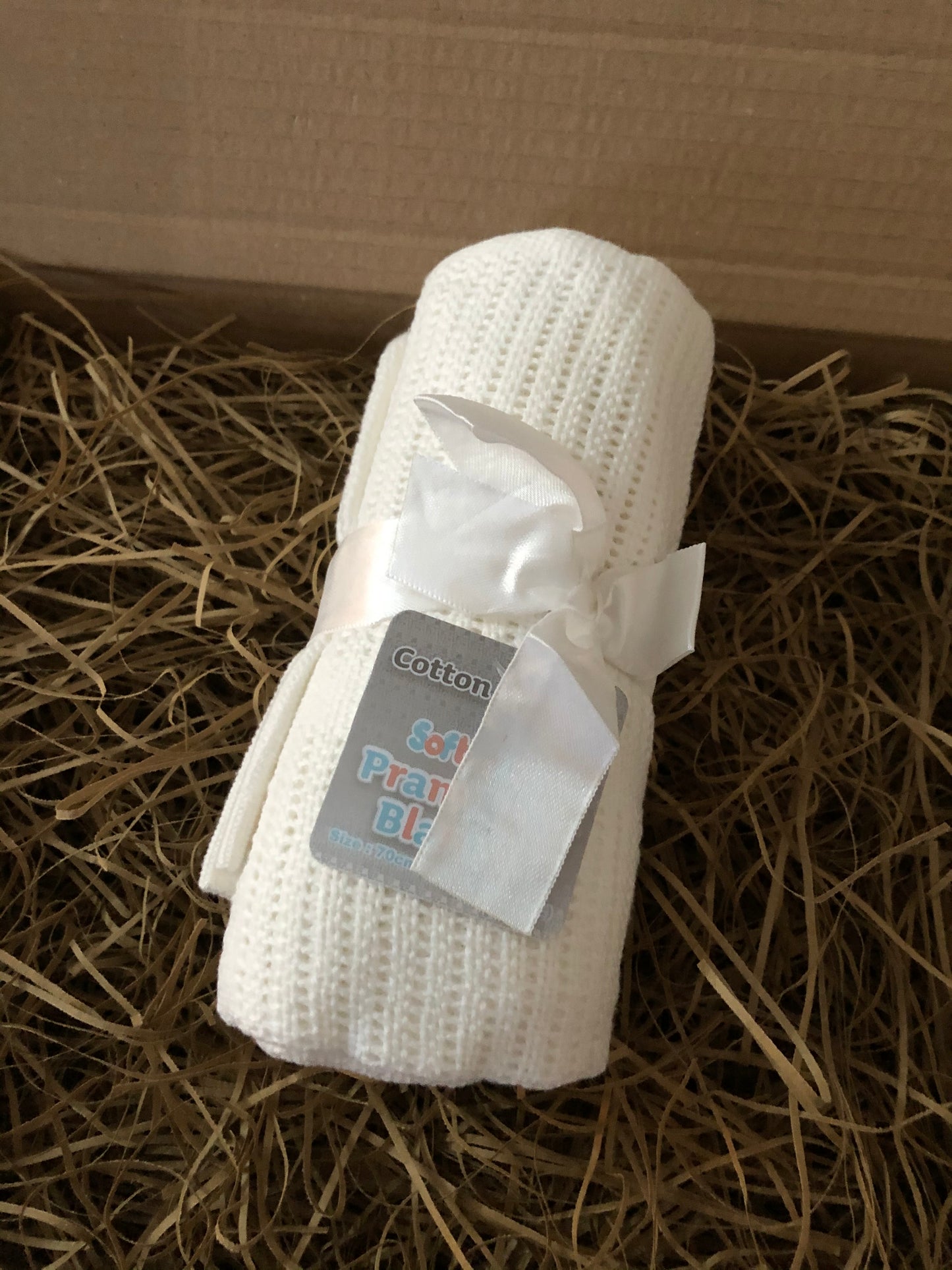 Large Deluxe Baby Blankets Blue - Pink - White