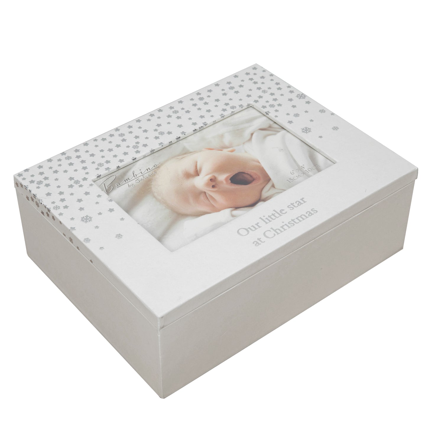 Bambino Little Stars Christmas Keepsake Box 6x 4