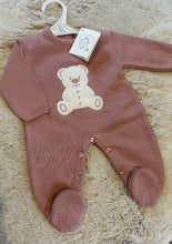 Load image into Gallery viewer, Pink knitted Bear Dandelion Onsie
