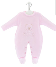 Load image into Gallery viewer, Pink knitted Bear Dandelion Onsie
