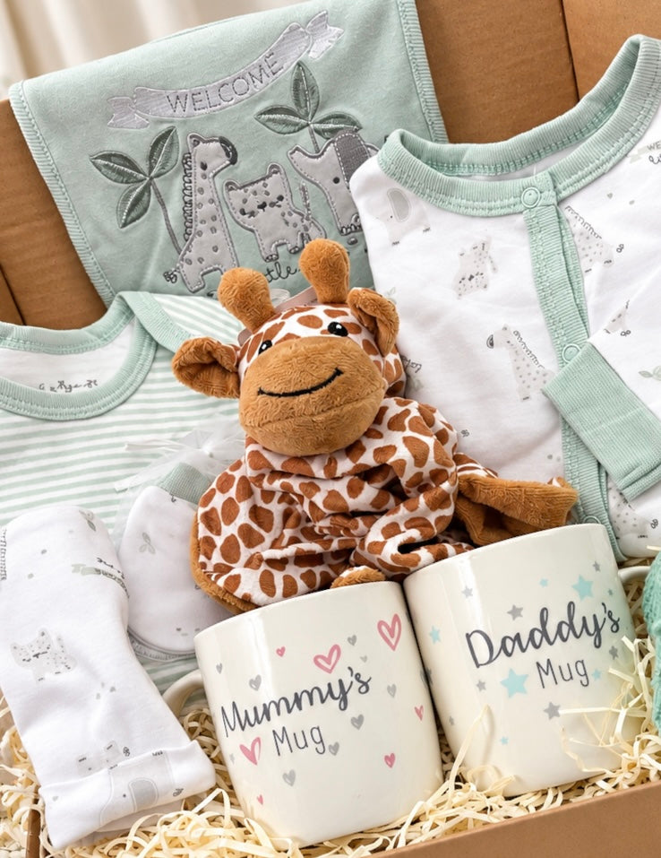 Baby Giraffe Baby Gift Box – New Baby Boy or Girl Gift Hamper