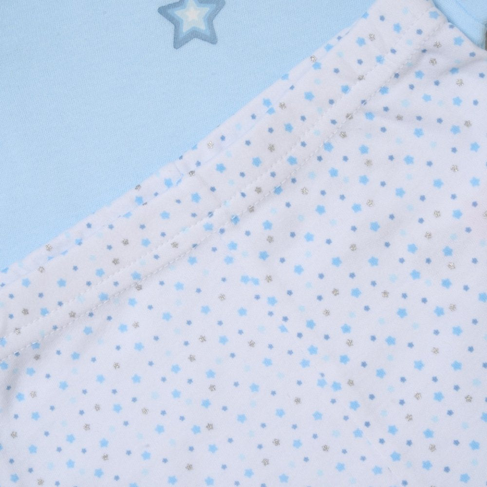 Baby Boy Newborn Gift Set – Blue Star Baby Clothes, Hat, Socks & Milestone Cards