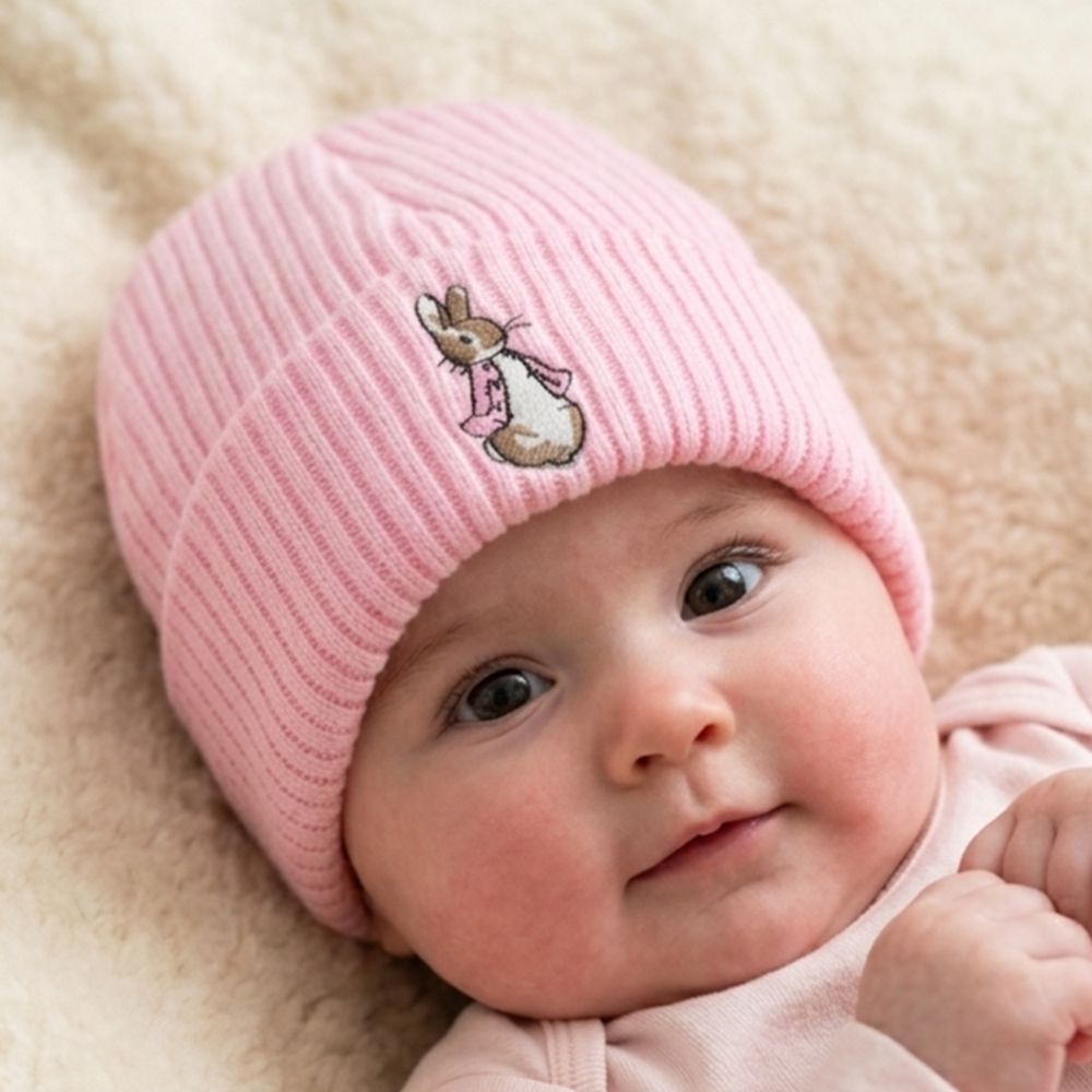 Pink Rabbit Baby Hat | Newborn Baby Gift
