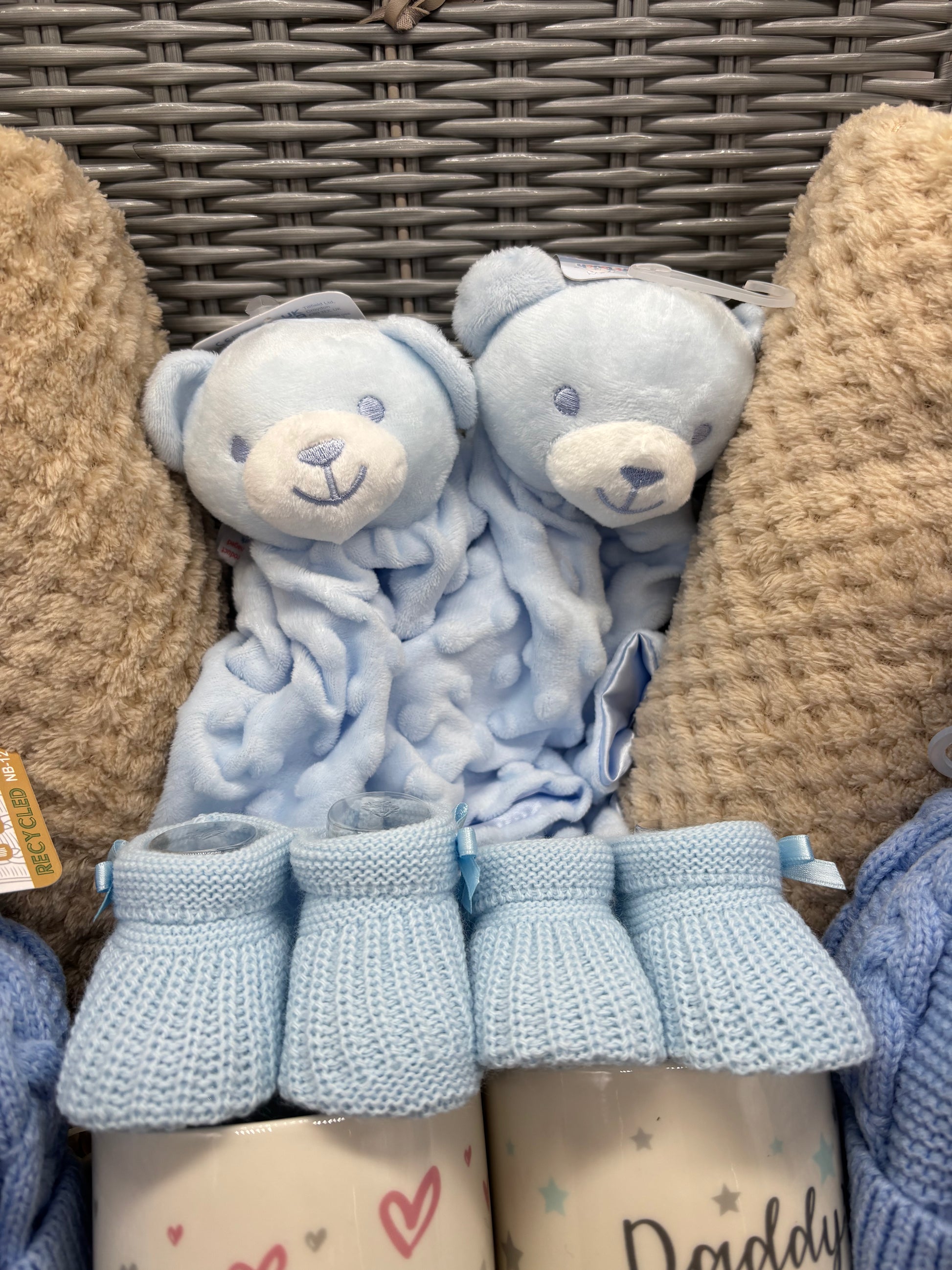 Luxury Twin Baby Gift Hamper – A Special Welcome for Two Little Arrivals - Baby Blue Bear
