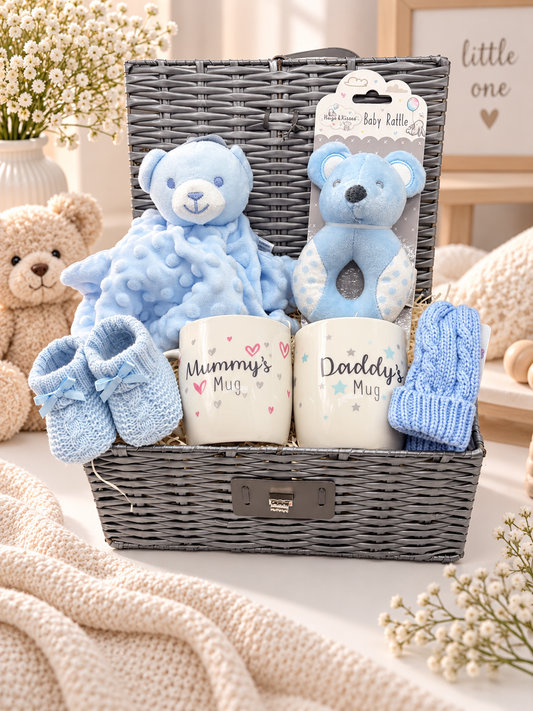 Blue Baby Boy Gift Hamper | Newborn Gift Set UK