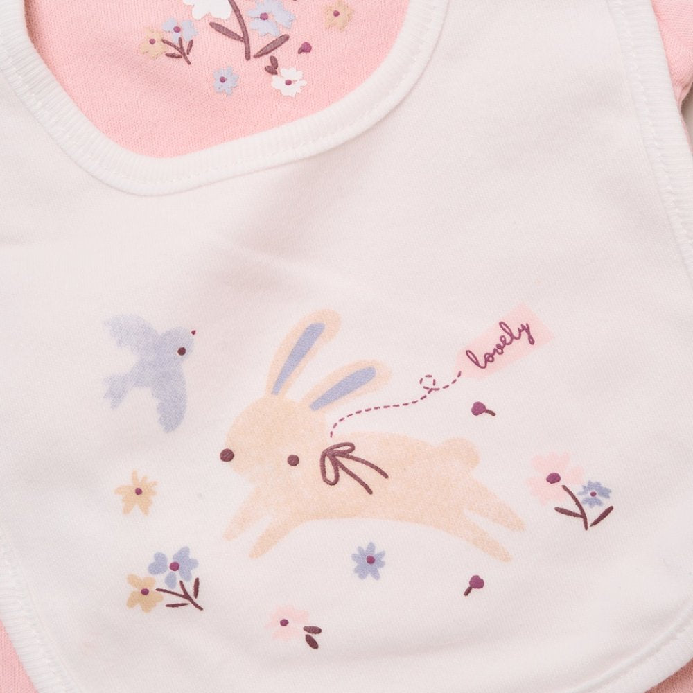 Luxury Pink Bunny Baby Gift Hamper | Newborn Girl Gift Set