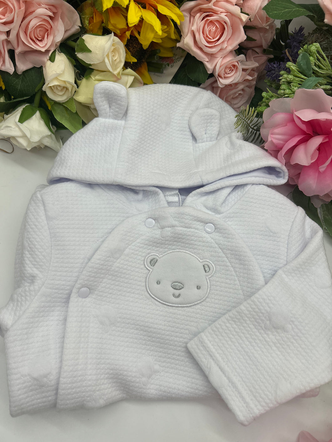 White Quilt Pramsuit