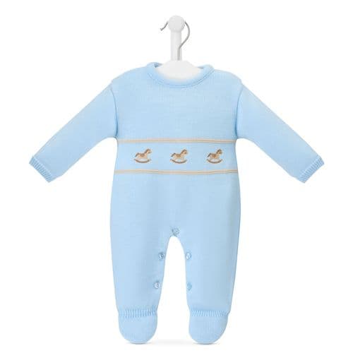 Blue rocking horse dandelion outfit