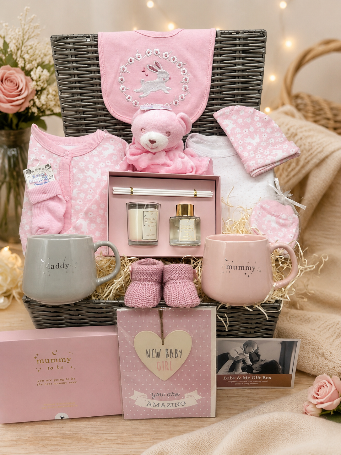 Deluxe Baby Girl Hamper | Luxury New Baby Gift