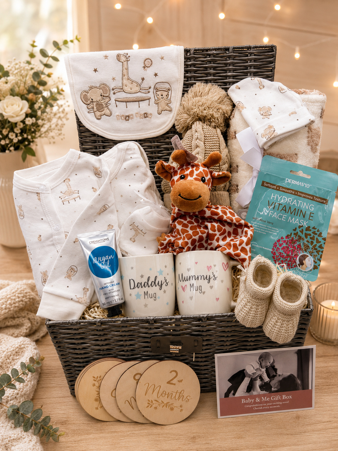 Luxury Baby & Me Gift Hamper – New Baby & New Parents Gift Set