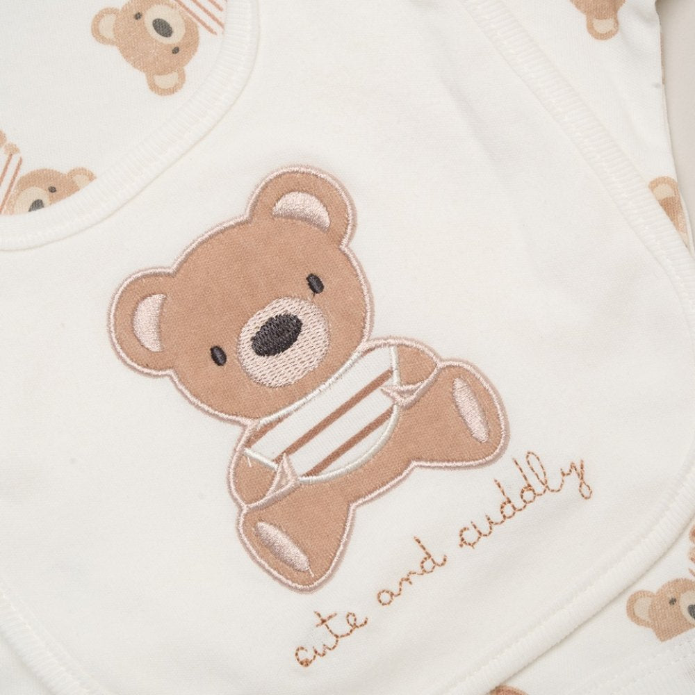 Rock A Bye Baby Unisex Bear 10-Piece Baby Gift Set | Neutral Newborn Gift