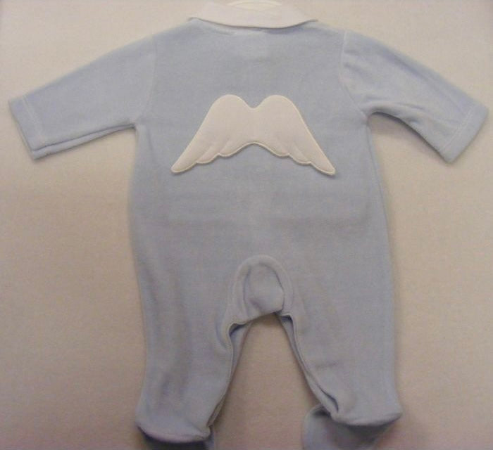 Baby boy angel wings onesie
