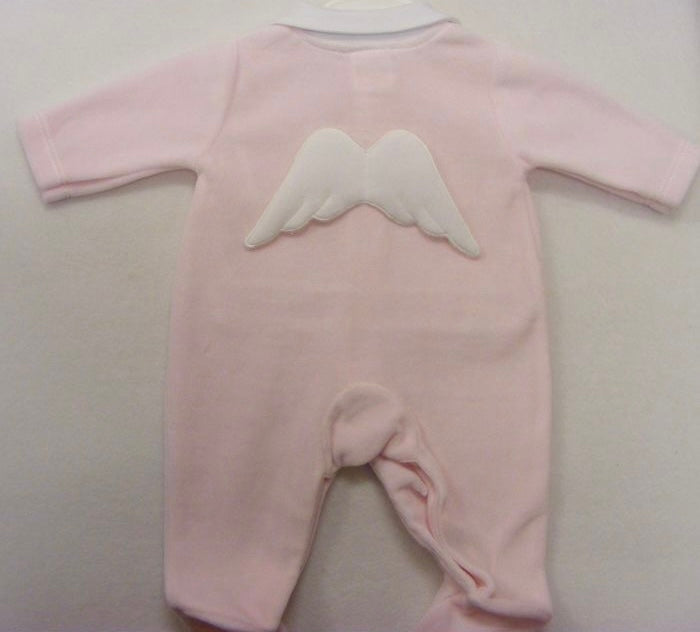 Angel wing baby girl Onesie