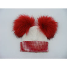 Load image into Gallery viewer, Double Pom hat
