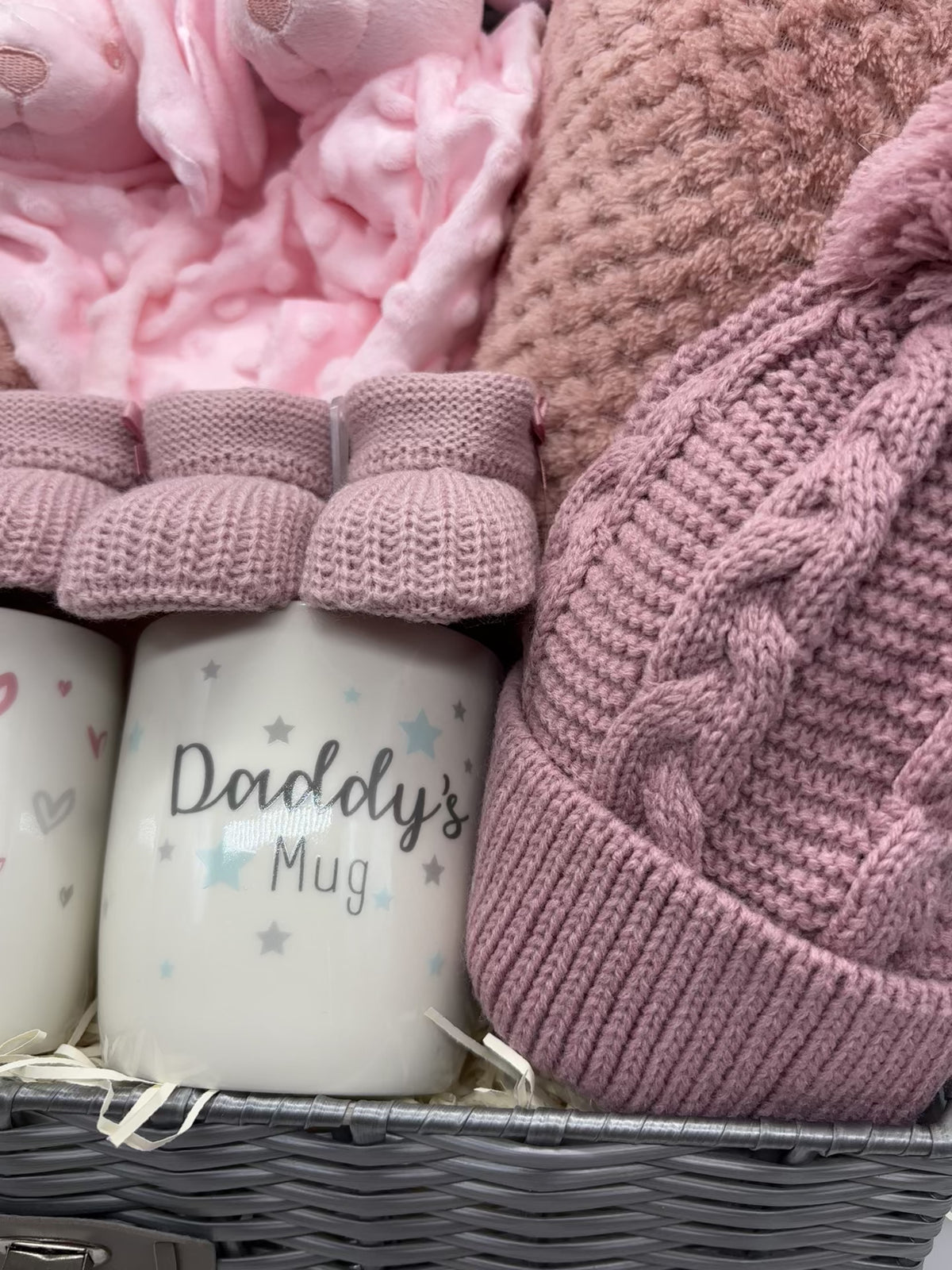 Luxury Twin Baby Gift Hamper – A Special Welcome for Two Little Arrivals - Pink Bunny Rabbit