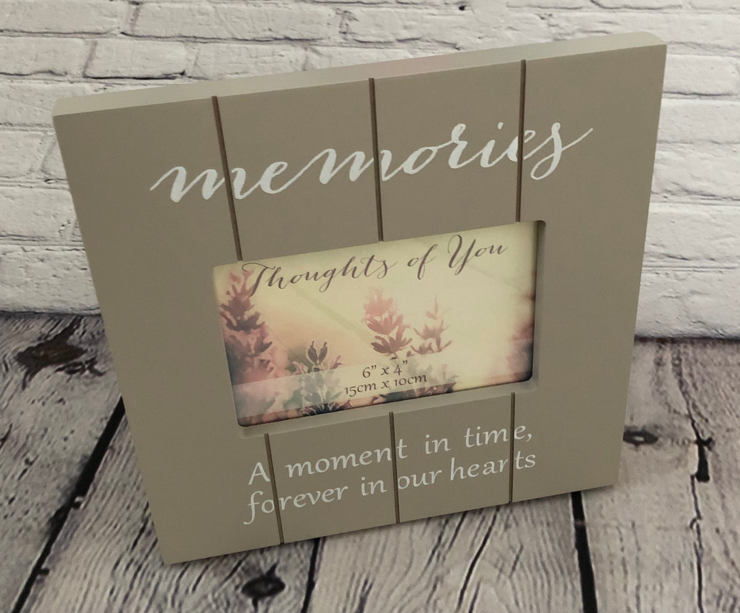Memories picture frame. A moment of time forever in our hearts personalisation