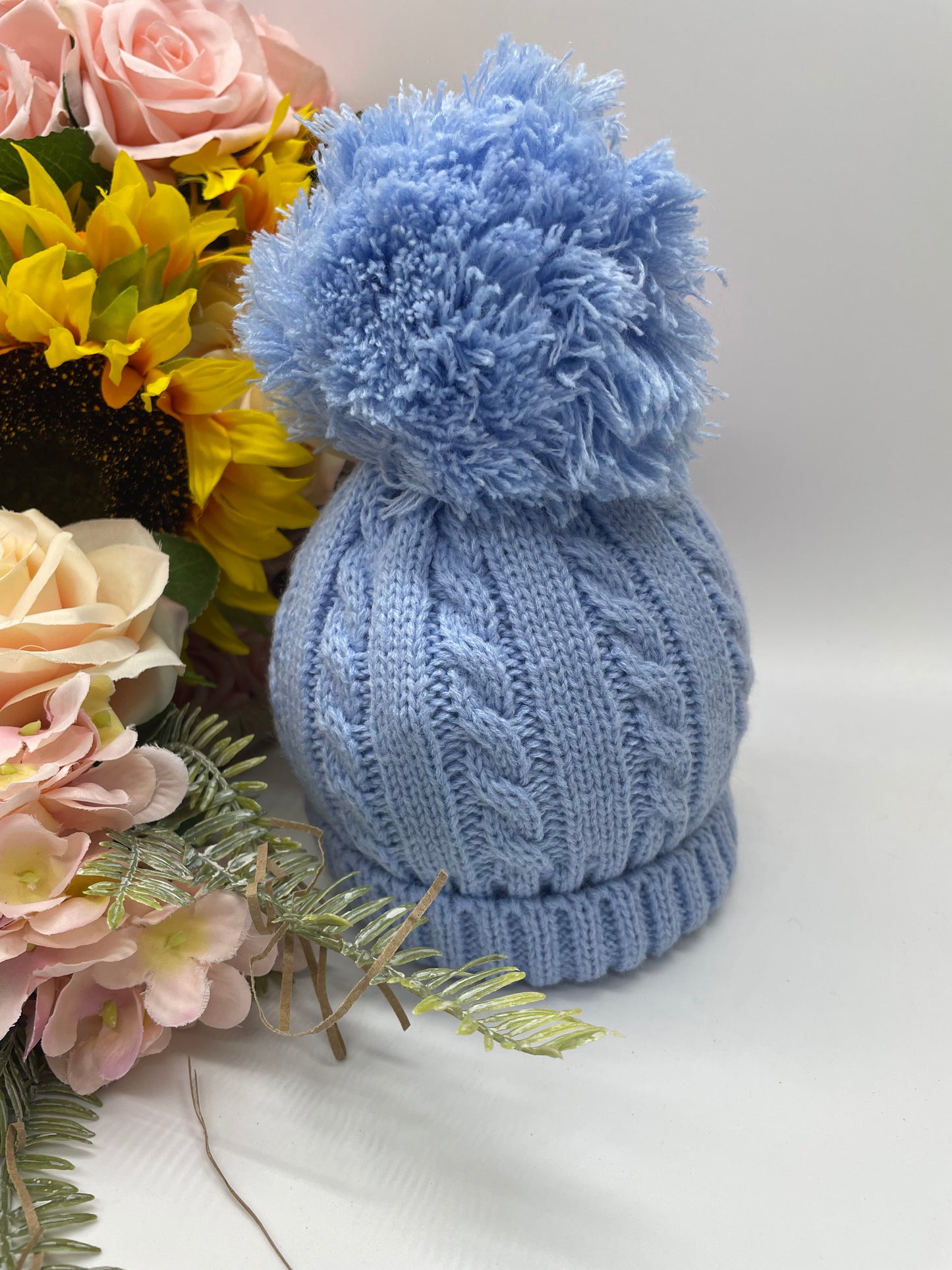Beautiful Warm Baby Pom Pom Bobble Hats , winter hat