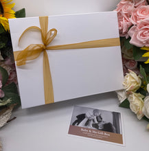Load image into Gallery viewer, Personalised Gift Box With Lid. Beautiful Boxes for any Occasion. Customised gift boxes. White Keepsake Gift Boxes.
