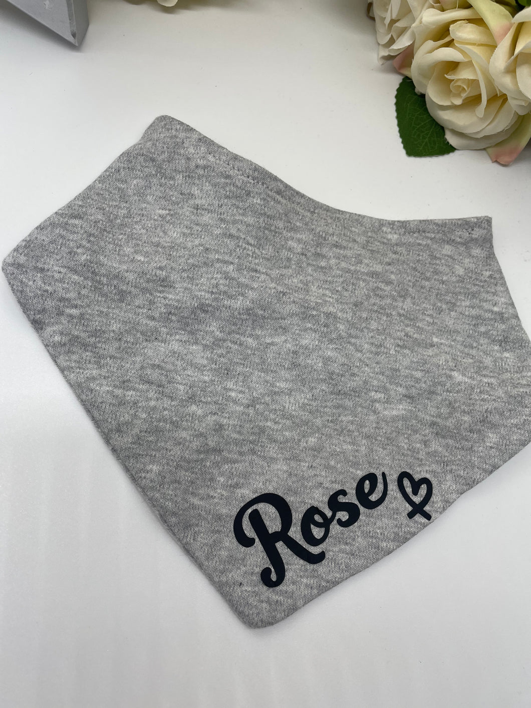 Personalised valentines bib