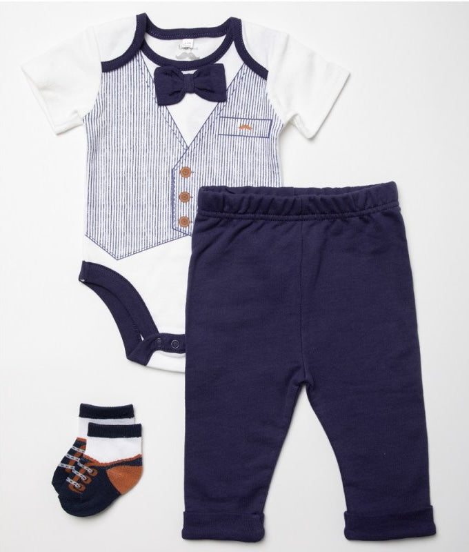 Baby boys bow tie outfit