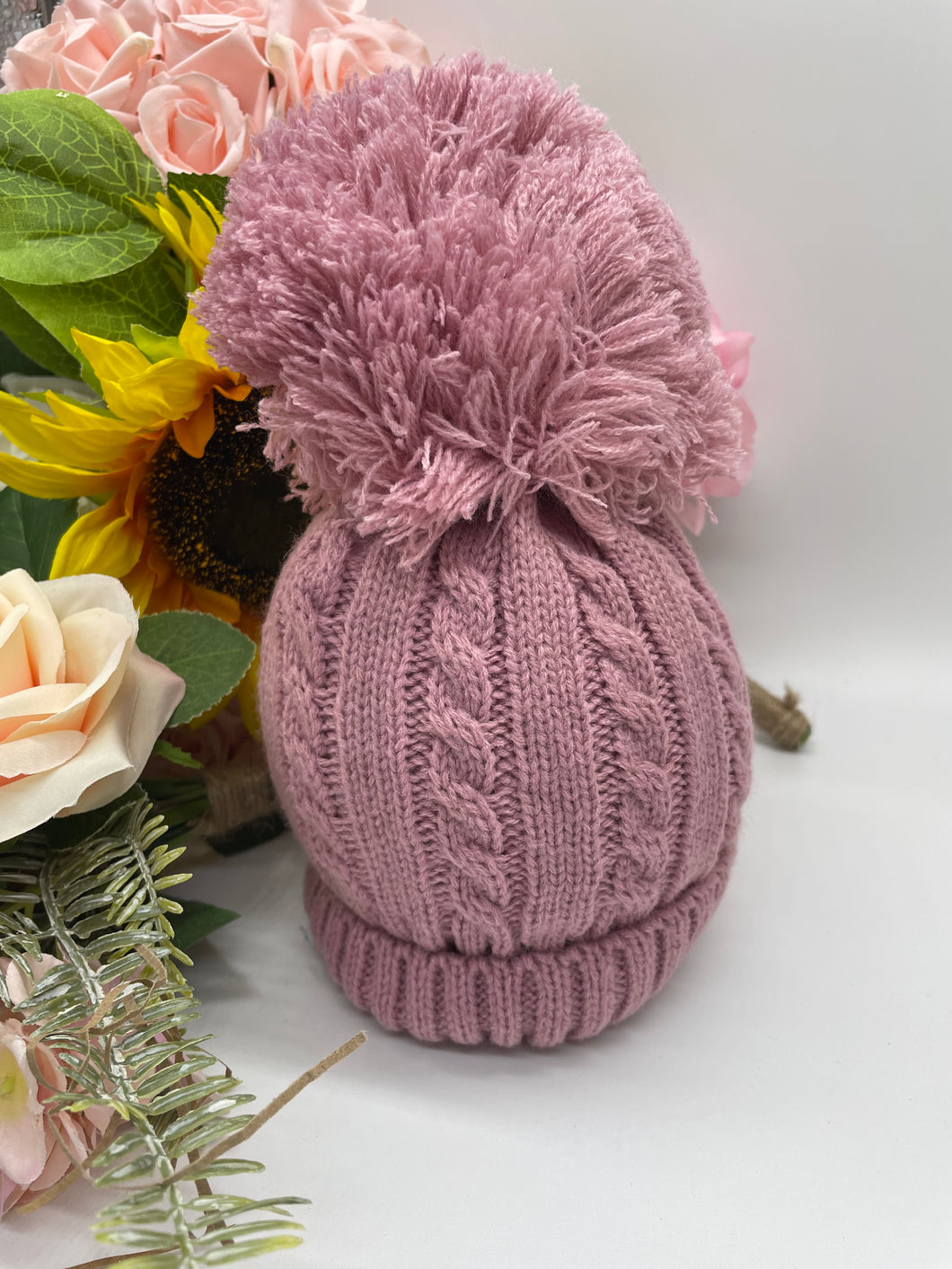 Beautiful Warm Baby Pom Pom Bobble Hats , winter hat