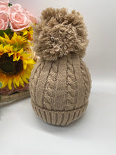 Load image into Gallery viewer, Beautiful Warm Baby Pom Pom Bobble Hats , winter hat
