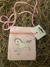 Load image into Gallery viewer, Unicorn handbag Pony Print Purse With Long Shoulder Cord

