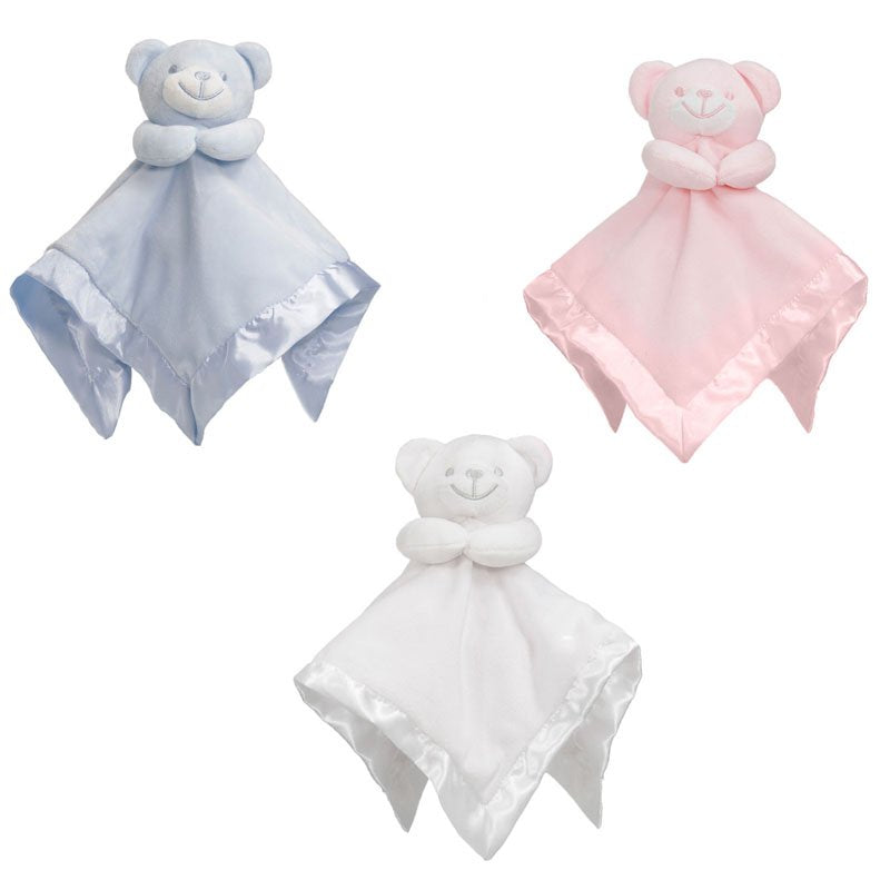 BEAR COMFORTER W/SATIN BACK