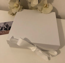 Load image into Gallery viewer, Precious Baby Milestone Baby Hamper. Beautiful Baby Keepsake Gift Box &amp; Booties. Baby Gift. Unisex Hamper
