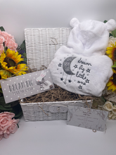 Load image into Gallery viewer, Gorgeous Dream Big little one ’ Unisex Baby Hamper. Deluxe Rabbit Baby Hamper. Stunning Baby Gift. Baby Boy Hamper, Baby Girl Hamper
