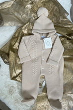 Load image into Gallery viewer, Beautiful Dandelion Hooded Cable Knitted Pram Suit
